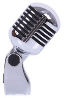 PLS00093 - Retro 50's Style Chrome Microphone, Dynamic Cardioid