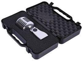 PLS00093 - Retro 50's Style Chrome Microphone, Dynamic Cardioid