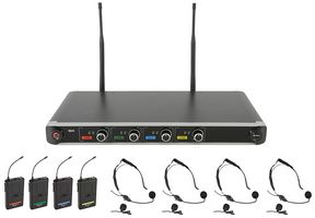 NU4-N - Quad UHF Beltpack / Lavalier Mics Wireless System