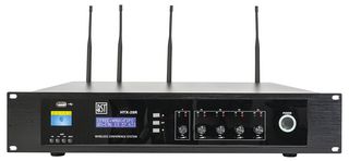 HTX-28R - Wireless 4 UHF Channel Conference Receiver & USB Audio Recorder, Rack Mount