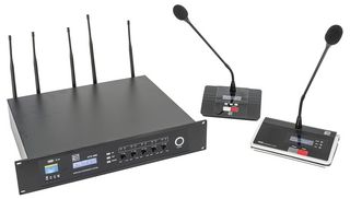 HTX-38R - Wireless 5 UHF Channel Conference Receiver & Recorder, 19" Rack Mount