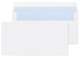 12882/50 PR - DL White Self Seal Envelopes 110x220mm - Pack of 50
