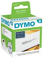 S0722370 - White Address Labels 28 x 89mm 2x 130 Pack