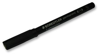 313-9 - Superfine Tip Lumocolor Permanent Marker Pens - Pack of 10 (Black)