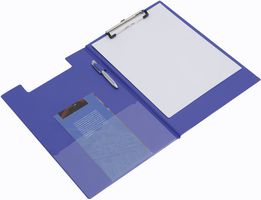 VFDCB0L3 - A4/ Foolscap Foldover PVC Clipboard - Blue