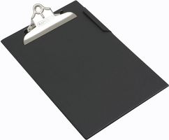 CD1000B2 - A4/ Foolscap PVC Clipboard - Black