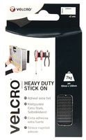 60239 - VELCRO® Brand Stick On Black 50mm x 100mm Self Adhesive Strips - Set of 2