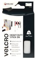 60240 - VELCRO® Brand Stick On White 50mm x 100mm Self Adhesive Strips - Set of 2