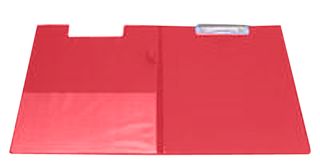 KF01302 - A4/ Foolscap Foldover PVC Clipboard - Red