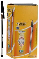 8373639 - Medium Tip Cristal Ballpoint Pens - Pack of 50 (Black)