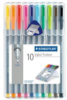 334SB10 - Triplus Fineliner Pens - Pack of 10 Assorted Colours