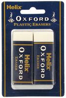 X33182 - Oxford Large Sleeved Erasers - Pack of 2