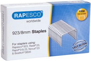 1236 - 923/8mm Galvanised Steel Staples - Pack of 1000