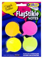 W2172828 - Multi-Coloured Speech Bubble Sticky Notes, 228 Sheets (Pack of 4)