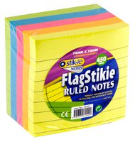 W2120499 - 76mm x 76mm Ruled Sticky Notes, 450 Pack