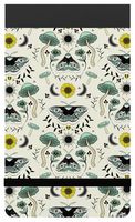 190MM2 - Elasticated Lined Pocket Notebook, 160 Pages, Green and White