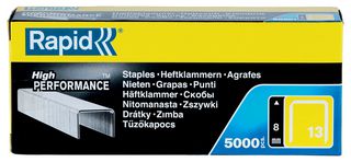 11835600 - 13/8mm Galvanised Finewire Staples for Textiles, 5000 Pack