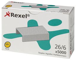 06025 - 26/6mm No.56 Steel Staples, 5000 Pack