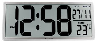 22357 - Date Keeper Jumbo Wall / Desk Clock with Autoset