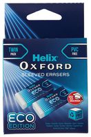 102705 - Oxford Cyber Eco Erasers, 2 Pack Blue