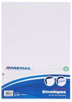D3439574 - C4 Peel & Seal Envelopes, White 10 Pack