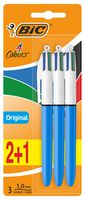 B152150 - 4 Colours Original Ballpoint Pens, 3 Pack