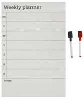 WALMSWP - Dry Erase Weekly Planner Magnet with Markers