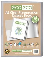 ECO126 - A5 Clear Presentation Display Book, 10 Pockets