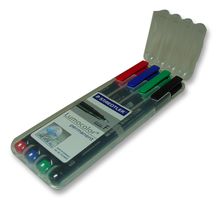 318WP4 - Fine Tip Lumocolor Permanent Marker Pens - Pack of 4 Assorted Colours
