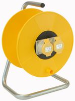 8061 - 2 Gang Empty Cable Drum, 110V, 16A, Yellow