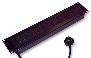 X2U8-BK - 19" Rack Mount Power Distribution Unit, 8 Way