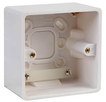 877 - 1-Gang Surface Box, 50mm (D), White