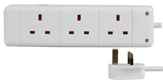 PELB1531 - 3 Gang Extension Lead, 2m, White
