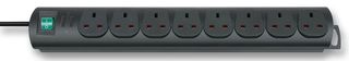1153303128 - 8 Way 2m Switched Extension Lead, Black