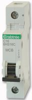 6HS16C - 16A SP MCB, C Curve 10kA