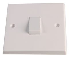 VX1010 - 1 Gang 1 Way 10AX Light Switch, White