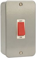 CL202 - 45A Metal Clad DP Switch, 2-Gang