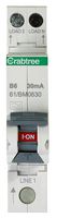 61/BM0630 - 6A 30mA RCBO single module B Curve