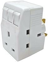 PEL01270 - 3 Way Individually Switched Adaptor, 13A