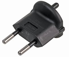 SCH-BK. - Non-Earthed Euro Schuko to Swiss Converter, 10A, Black