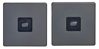 MIHO044 - MiHome 1-Gang Master & Slave Light Switches, Nickel
