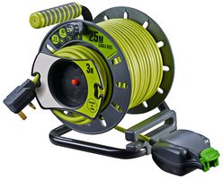 OMU2513FL3IP-PX - PRO-XT Reverse Open Mains Reel, 25m + 3m, IP54