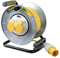 OTMU30162LV-PX - PRO-XT 2-Gang Metal Open Mains Reel, 110V, 30m