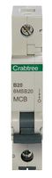 GB6:6MSB20 - Loadstar 20A Single Pole MCB, B Curve, 6kA