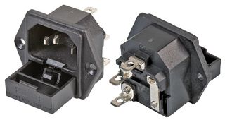 PELB1052 - Flanged IEC C14 Inlet, Fused