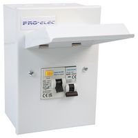 PELB1198 - Metal Shower Consumer Unit, 3 Way, 63A RCD, 40A MCB