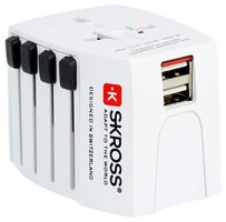 1.302960 - MUV USB Travel Adaptor, 2x USB A, 250V, 2.5A