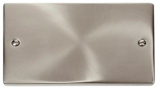 VPSC061 - Blanking Plate, 2 Gang, Satin Chrome