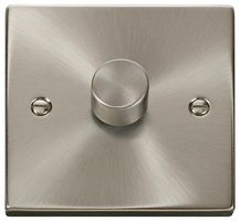 VPSC161 - Dimmer Switch, 1 Gang, 2 Way, 100W, Satin Chrome