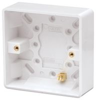 CMA081 - Back Box, 1 Gang, 25mm, White